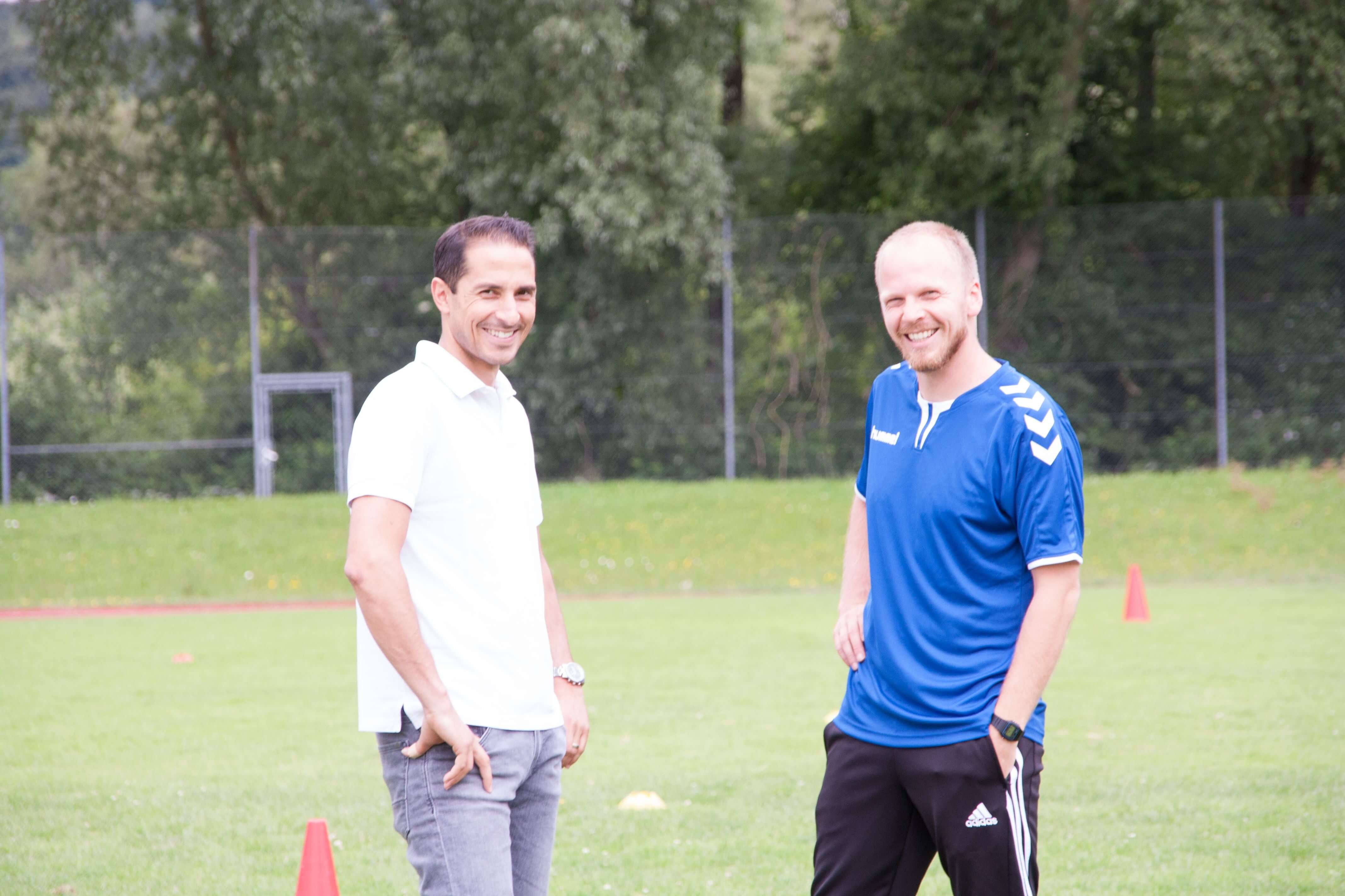 Salvatore Scolaro und Martin Grelics, Gründer der Alpenkick Fussballschule